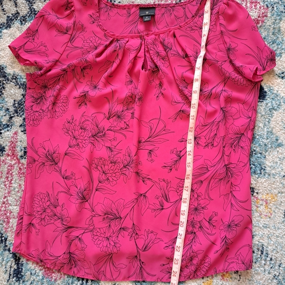 Worthington Floral Print Blouse Size Medium - Picture 7 of 8